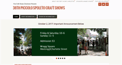 Desktop Screenshot of finecraftshowscharleston.com